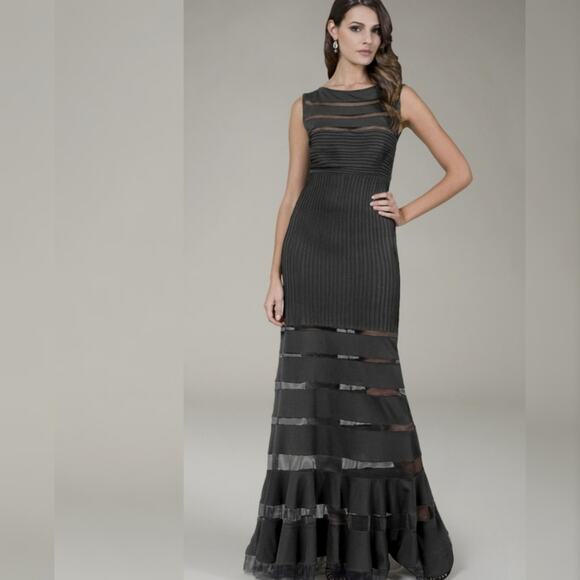 Tadashi Shoji Dresses & Skirts - Tadashi Shoji  Illusion Mesh Gown XS 69799L
